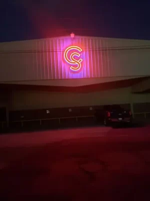 Charger services channel letters - illuminated